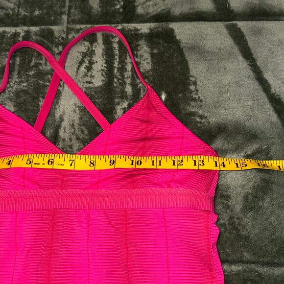 Carve Designs Dress Women Small Pink V-Neck Spaghetti Strap Activewear Dress - Picture 5 of 7